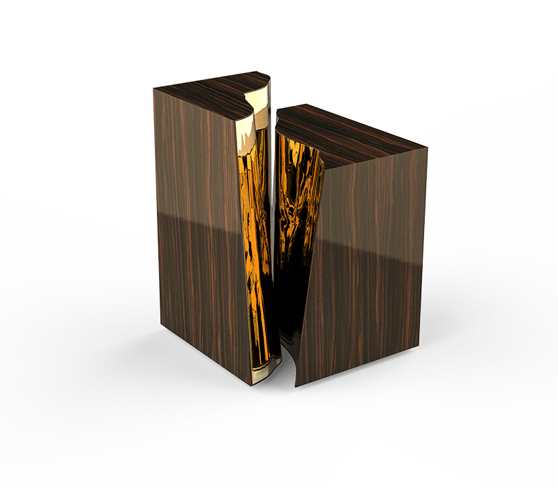 Lapiaz Ebony Side Table