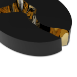 Lapiaz Oval Black Center Table image 3