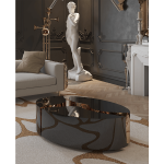 Lapiaz Oval Black Center Table image 4