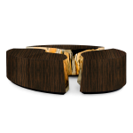 Lapiaz Oval Ebony Center Table image 2
