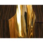 Lapiaz Oval Ebony Center Table image 4