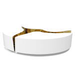 Lapiaz Oval White Center Table image 1