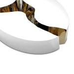 Lapiaz Oval White Center Table image 3