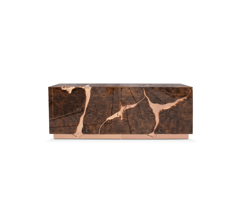 Lapiaz Rose Gold Sideboard