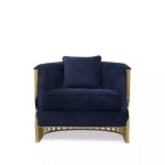 Mandy Armchair Satin Brass image 2