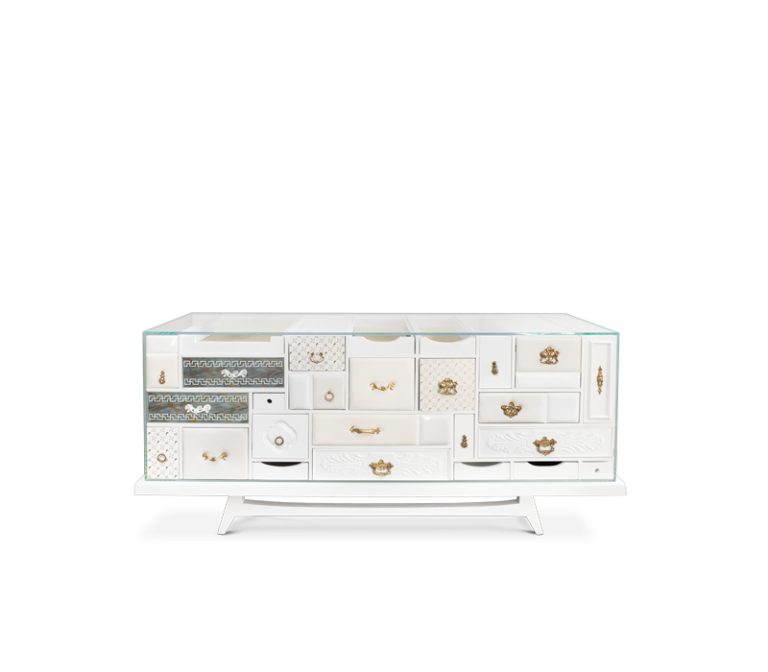 Mondrian White Sideboard