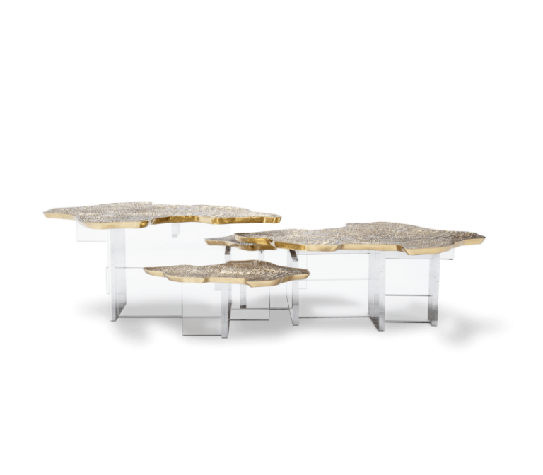 Monet Brass Center Table