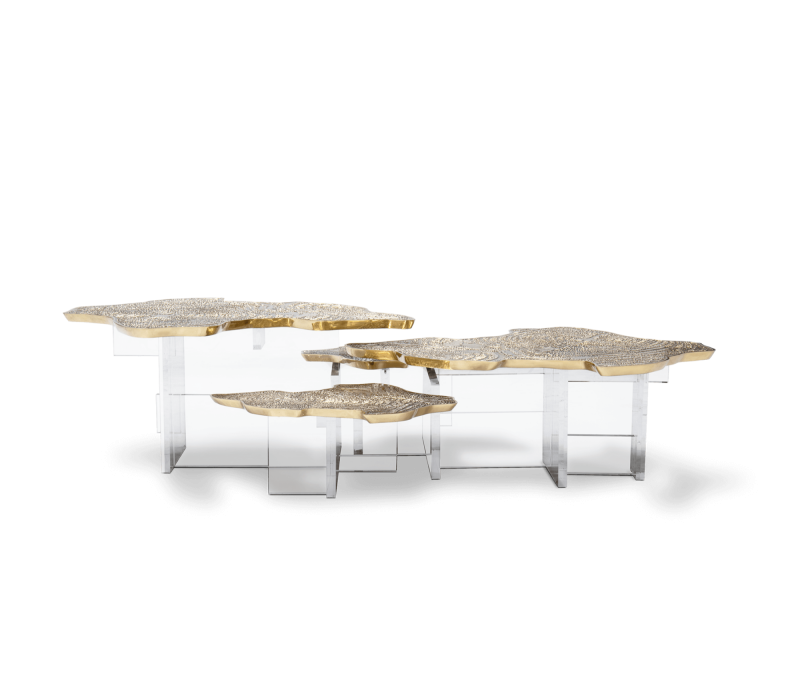Monet Brass Center Table