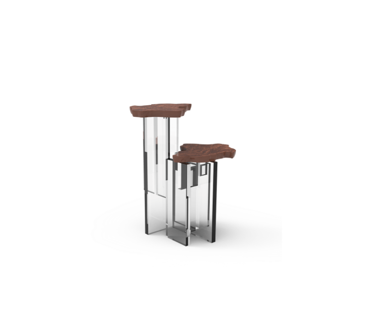 Monet Walnut Side Table