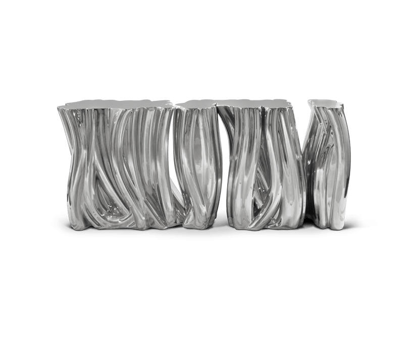 Monochrome Silver Console