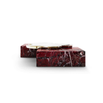 Navarra Rosso Levanto and Carrara Marble Center Table image 4