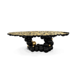 Newton Black Gold Dining Table image 3