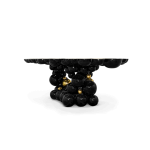 Newton Black Gold Dining Table image 4