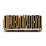 Oblong Aged Gold Sideboard image 1