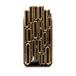 Oblong Gold Cabinet image 1