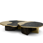 Ophelia Portoro Marble and Gold Center Table image 2