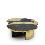 Ophelia Portoro Marble and Gold Center Table image 3