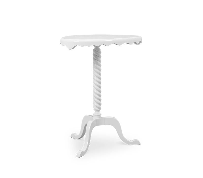 Ottoman White Side Table