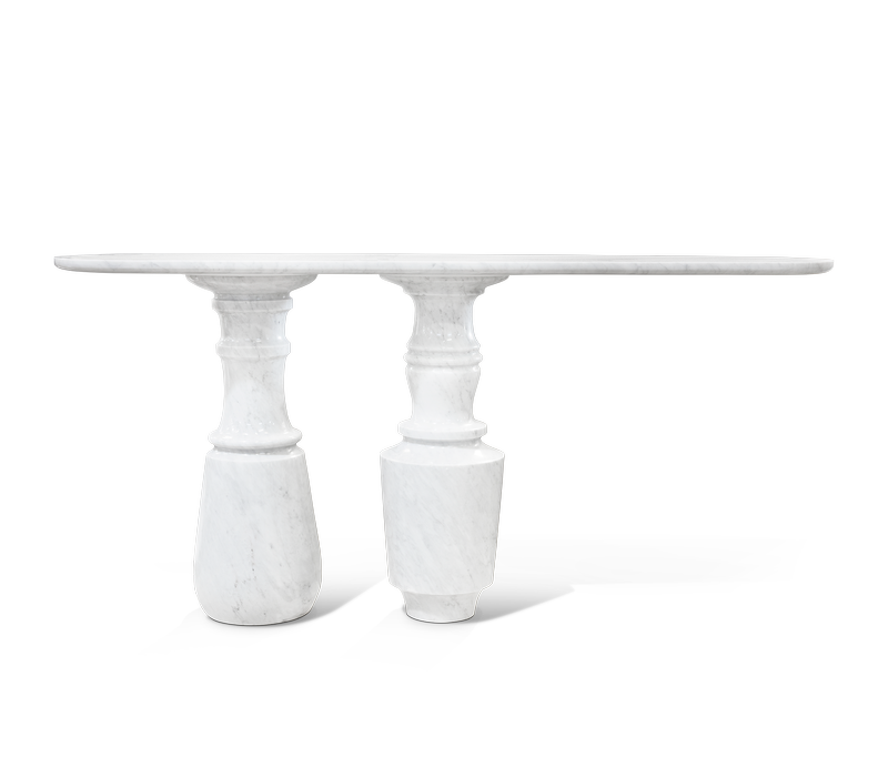 Pietra Carrara Console