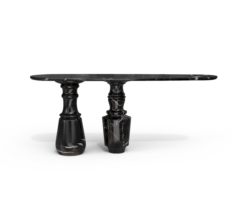 Pietra Nero Marquina Console