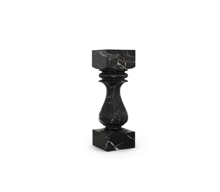 Pietra Nero Marquina Pedestal