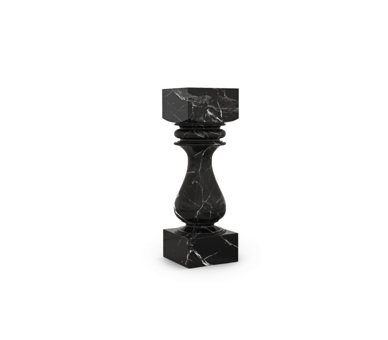 Pietra Nero Marquina Pedestal