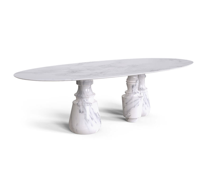 Pietra Oval XL Estremoz Dining Table