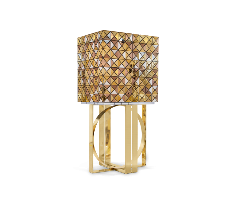 Pixel Anodized Gold Cabinet