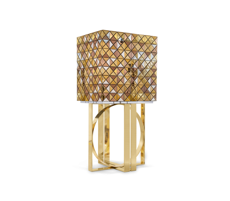 Pixel Anodized Gold Cabinet