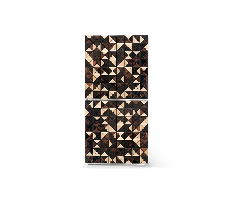 Pixel II Walnut Cabinet