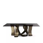 Ribbon Broken Silver Leaf Dining Table image 2