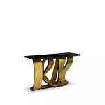 Ribbon Broken Gold Leaf Console image 2