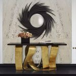 Ribbon Broken Gold Leaf Console image 4