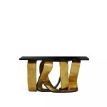 Ribbon Broken Gold Leaf Console image 1