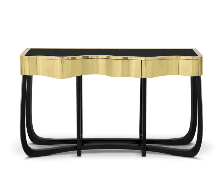 Sinuous Gold Console