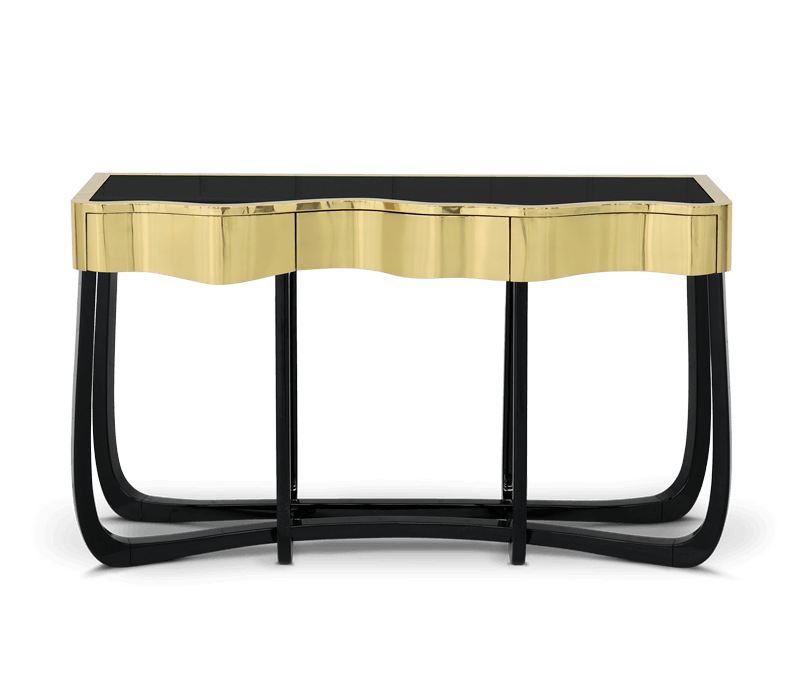 Sinuous Gold Console