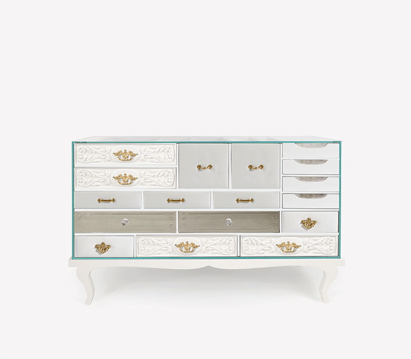 Soho White Sideboard