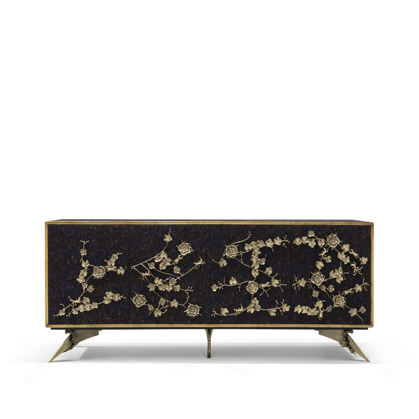 Spellbound Peacock Purple Feather Cabinet