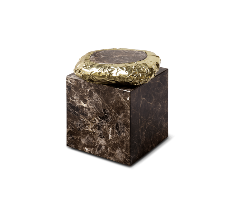 Stonehenge Emperador Side Table