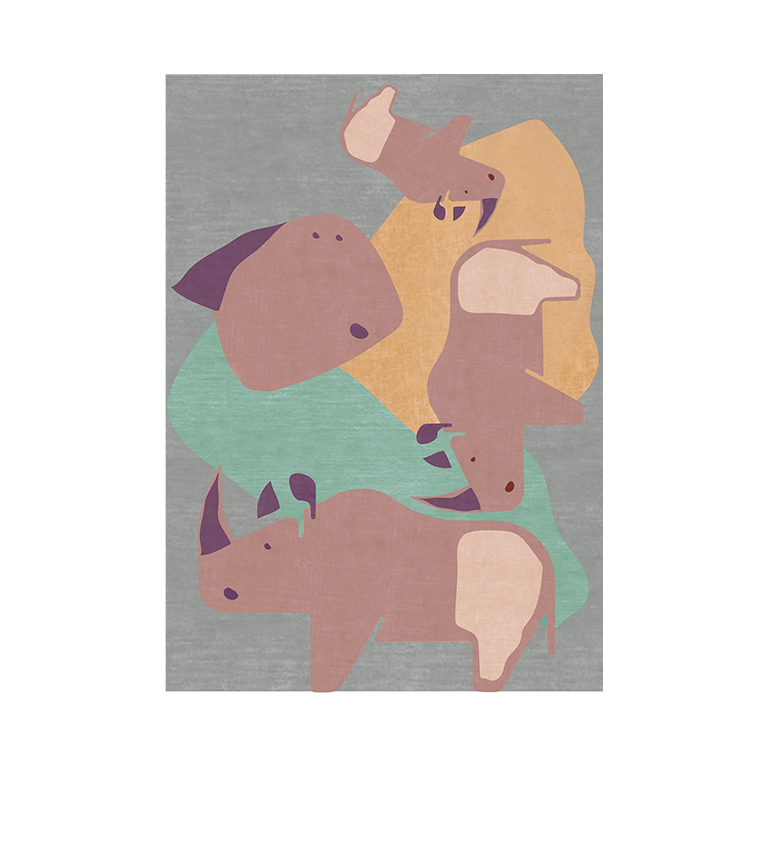 The Rhino’s Troupe Rug