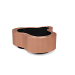 Wave Polished Copper Center Table image 3