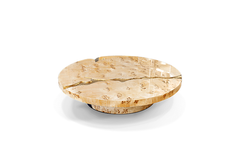 Empire Poplar Root Center Table
