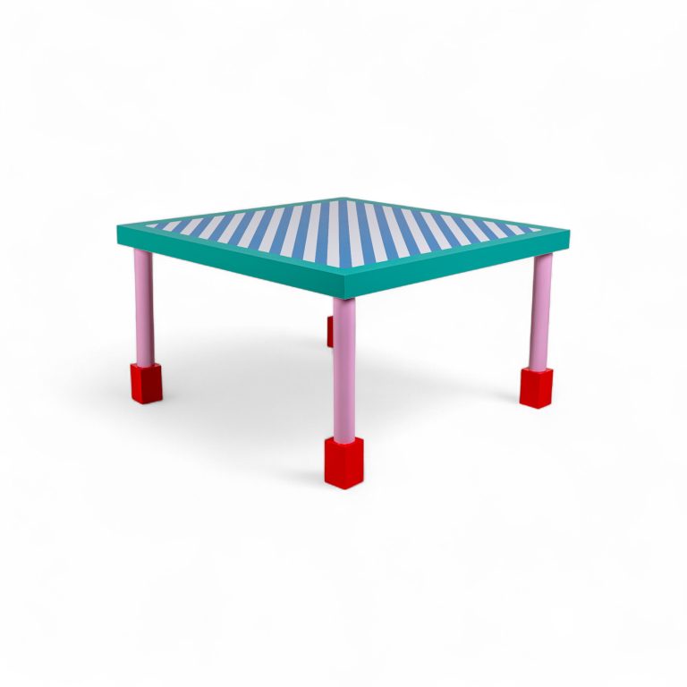 Supersquare Table Blue Stripes