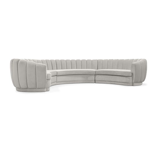 Pearl Round Three Sofa