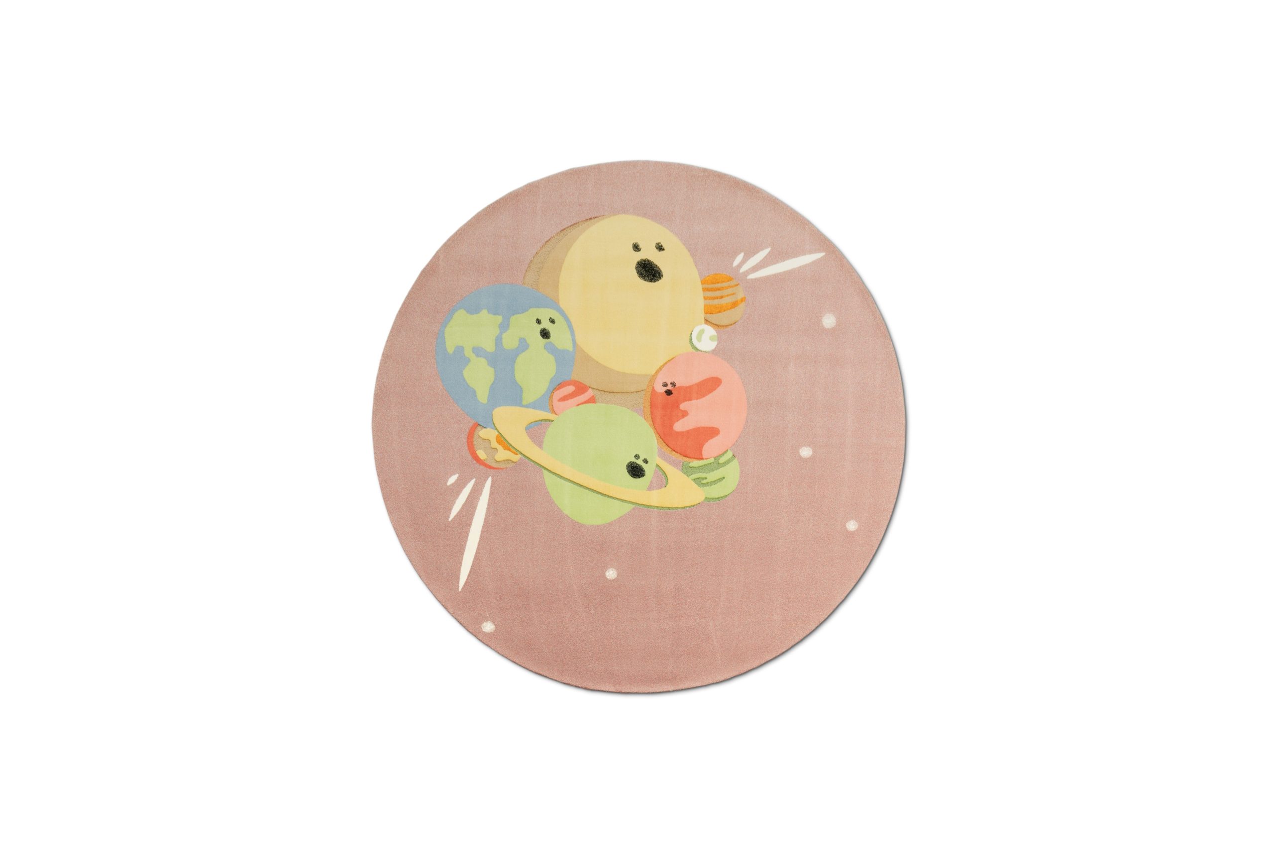 IV Planets Round Rug