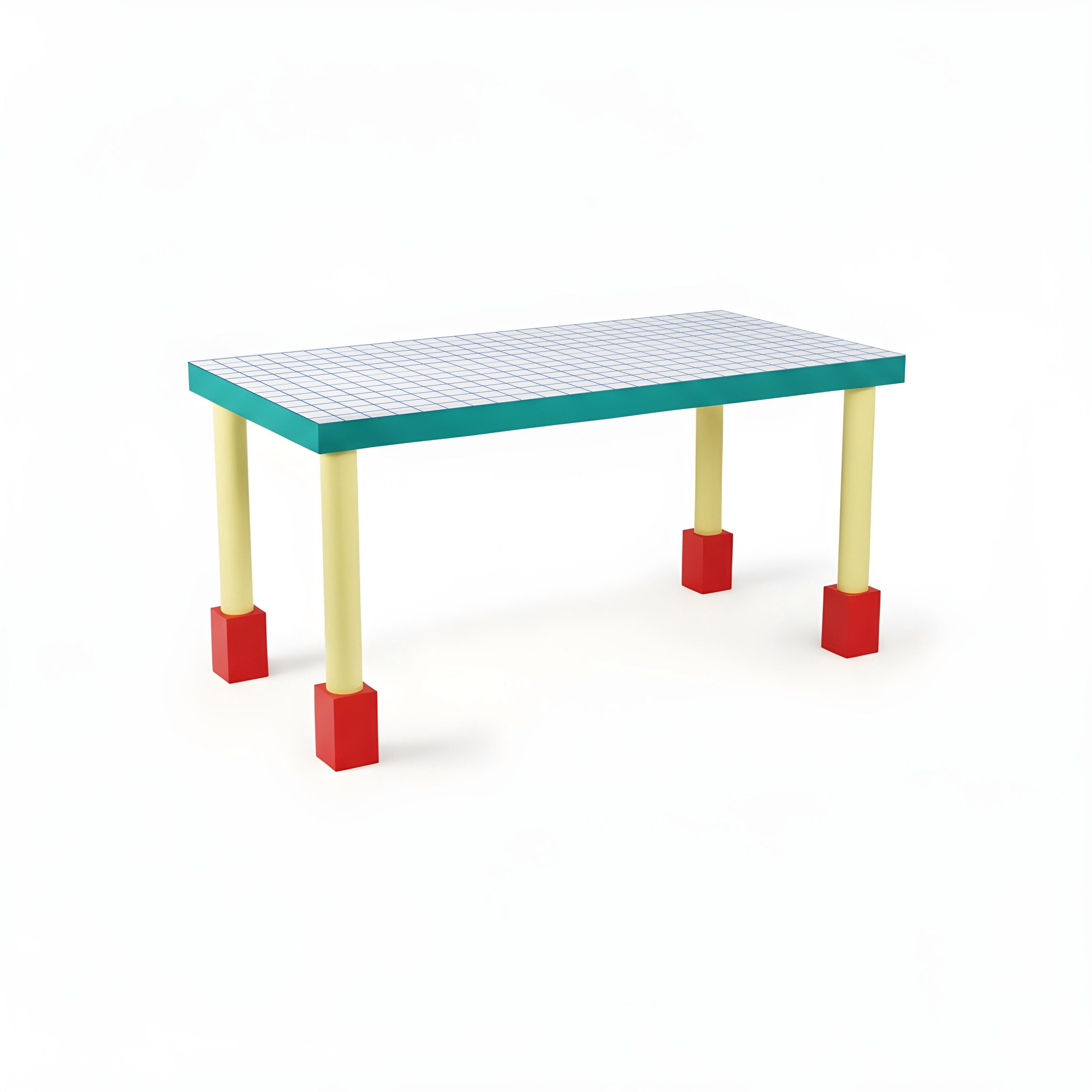 Supertable Blue Grid