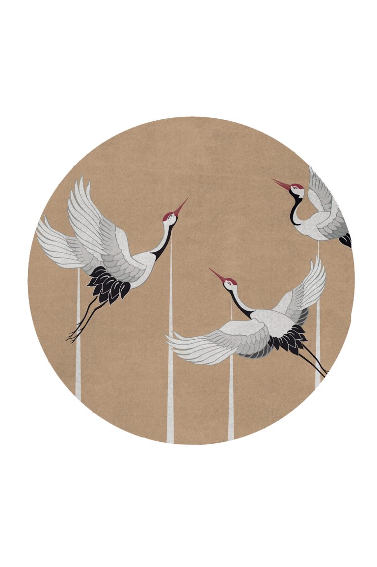 Heron Nude Round Rug