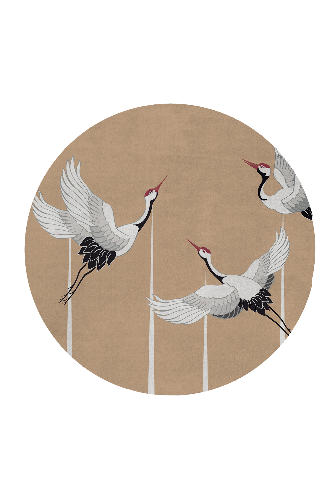Heron Nude Round Rug